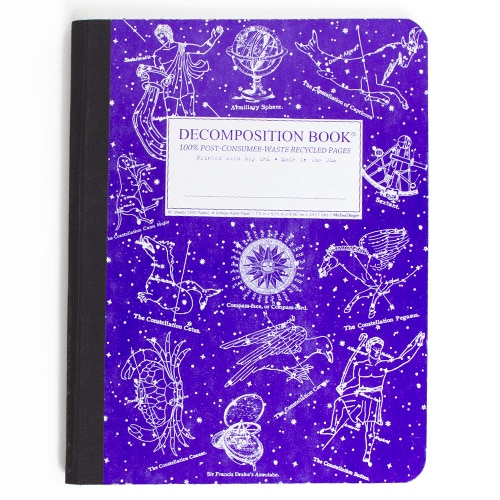 Michael Roger Press, Composition Book, Art & School, 9"x7", Decomp Book, Celestial, 3721